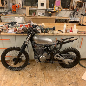 RARETRO MOTO CUSTOM RACER FUEL TANK HONDA NX NX650 SCRAMBLER PROJECT