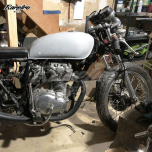 RARETRO MOTO CUSTOM GT FUEL TANK HONDA CB CB360 CAFE RACER PROJECT